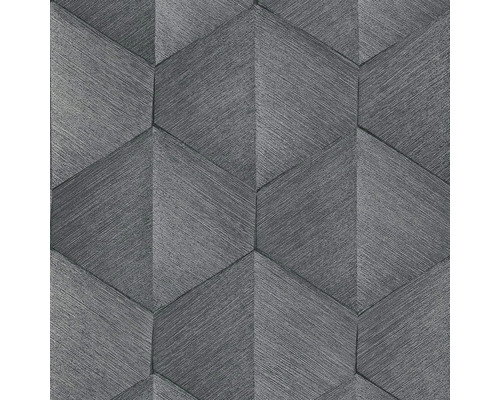 Vliestapete 10370-10 GMK Fashion for Walls 4 Grafisch grau Geometrische Strukturtapete mit Holzoptik
