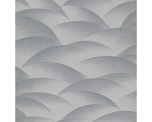 Papier peint intissé 10372-29 GMK Fashion for Walls 4 vague argent Papier peint à motif ondulé
