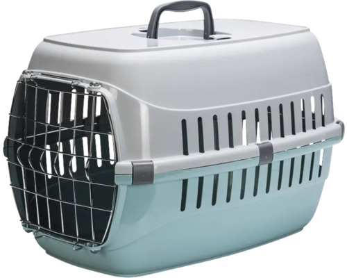 Panier Transport Plastique Pour Chat Bleu Turquoise 7 Kg