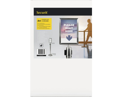 Securit Schilderständer A4 Chrom