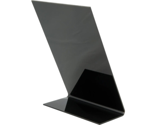 Schräger Tischaufsteller aus Kunststoff