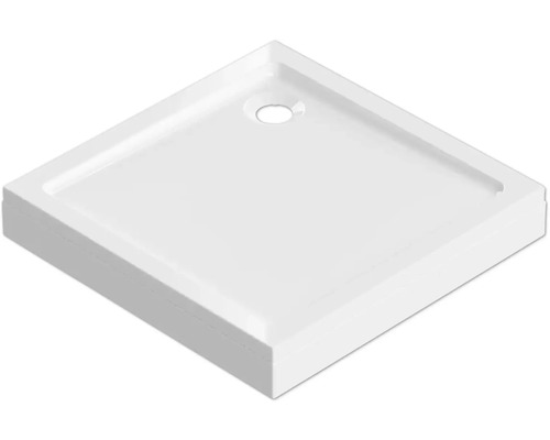 Receveur de douche form&style Hawaii 90 x 90 x 14 cm blanc brillant 6071960 Receveur de douche carré