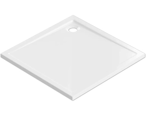 Receveur de douche Jungborn Cinque 100 x 100 x 2.5 cm blanc brillant 6032040 Receveur de douche carré