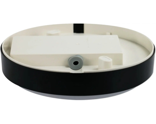 Runde Deckenleuchte aus Kunststoff mit Installationsvorrichtung