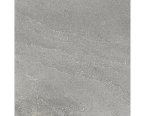 Carrelage sol et mur en grès-cérame fin Meran 59,7 x 59,7 x 0,6 cm gris mat rectifié