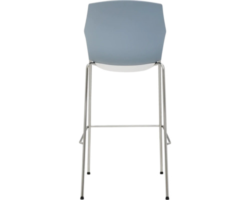 Barhocker mit Stahlgestell und Sitzfläche