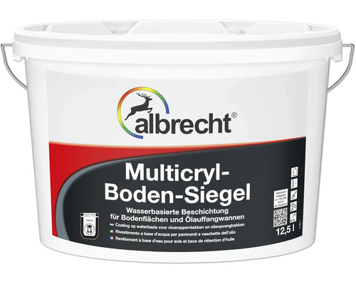 Couche d'étanchéité pour sol Multicryl Albrecht gris gravier 5 l