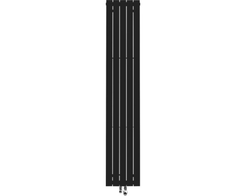 Radiateur design ROTHEIGNER PANEL 1400 x 366 mm noir raccord en bas au centre