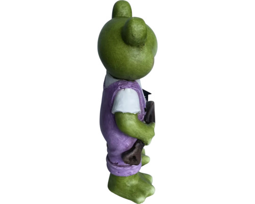 Dekorative Froschfigur mit Buch und Schultüte