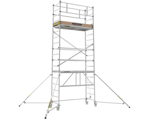 Module d'extension échafaudage mobile et pliant Werner aluminium 5,55 m MODULE C Échafaudage roulant en aluminium avec une hauteur de travail de 8 mètres