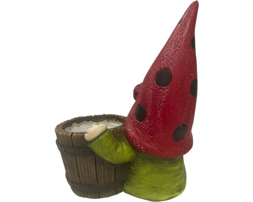 Gartenzwerg Figur mit Eimer Dekoration