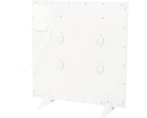 Arrière d''un panneau chauffant avec pieds