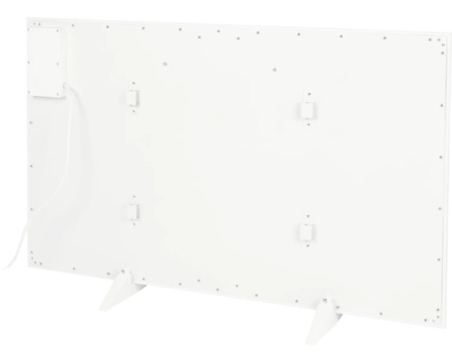 Vue arrière d''un panneau chauffant avec pieds