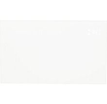 Chauffage en verre blanc avec affichage numérique de la température