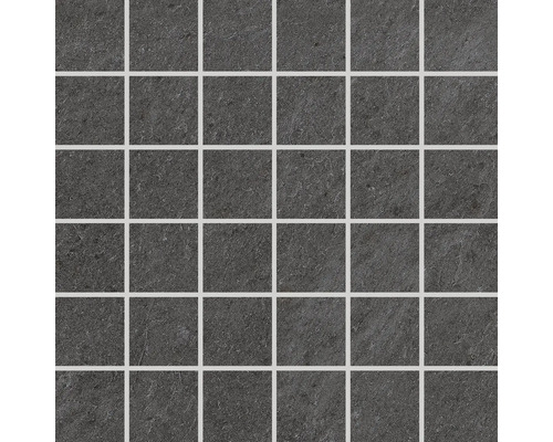 Mosaik Meran anthrazit 29,7 cm x 29,7 cm x 0,6 cm Mosaikfliese aus Naturstein