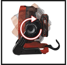 Lampe de travail sans fil Einhell avec rotation illustrée