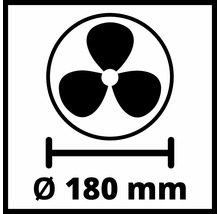 Diamètre du ventilateur 180 millimètres