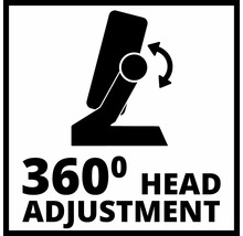 Symbole de réglage de la tête à 360 degrés