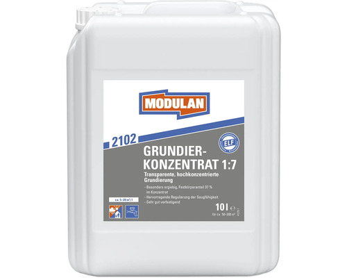 MODULAN 2102 Grundierkonzentrat 1:7 transparent 10 l Modulan 2102 Grundierkonzentrat 1:7 im 10 Liter Kanister