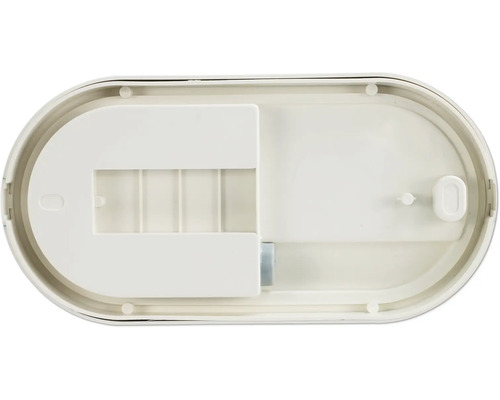 Ovaler LED-Spiegelschrank von unten