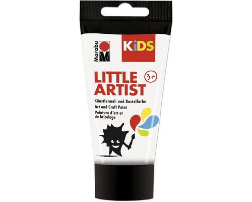 Marabu KiDS Little Artist weiß 070 75 ml Tube Künstler- und Bastelfarbe für Kinder