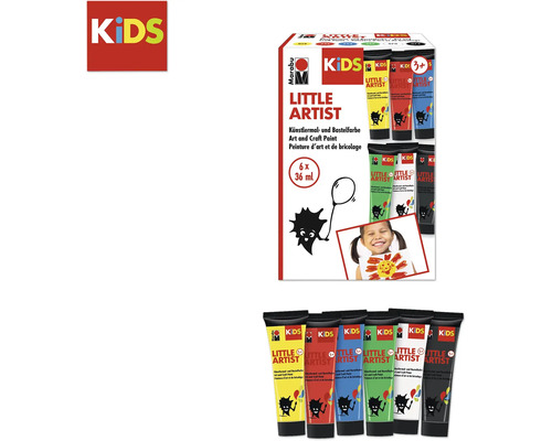 Marabu Künstlerfarben Set mit sechs Tuben