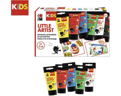 Marabu Kids Künstlerfarben-Set mit sechs Tuben