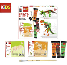 Kit Marabu KiDS Little Artist Paint & Puzzle dinosaure