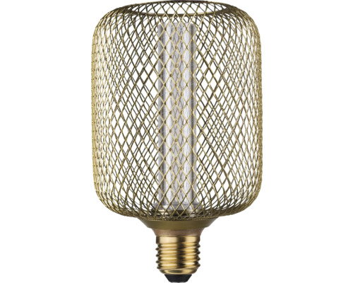 Lampe Paulmann Metallic Glow Cyl LED E27/4,2 W(20 W) laiton 200 lm 1800 K ampoule avec abat-jour