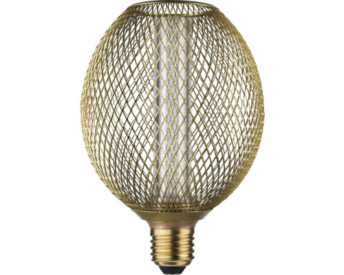 Lampe Paulmann Metallic Glow LED E27/4,2 W(20 W) laiton 200 lm 1800 K ampoule avec abat-jour
