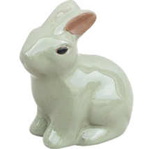 Keramik Hasenfigur als Gartendekoration