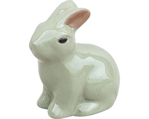 Figurine décorative Lafiora lapin 10 cm blanc
