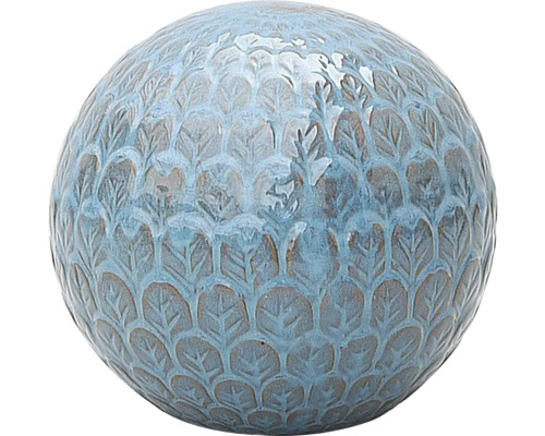 Boule décorative Lafiora motif 30 cm bleu