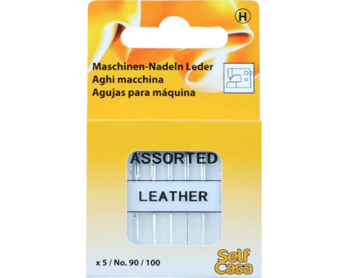 Aiguilles pour machine à coudre le cuir, 5 pièces, épaisseur d''aiguille 90/100