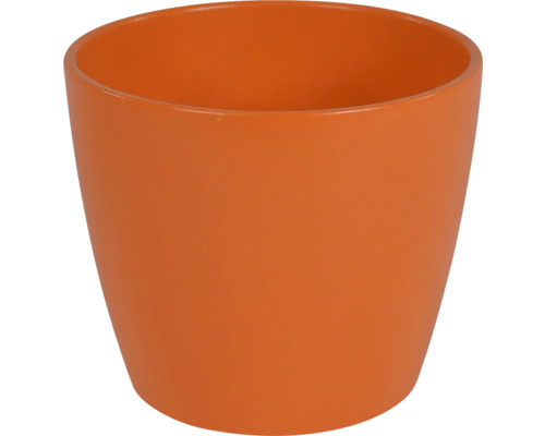 Cache-pot Jarah céramique Ø 12 x h 10 cm orange