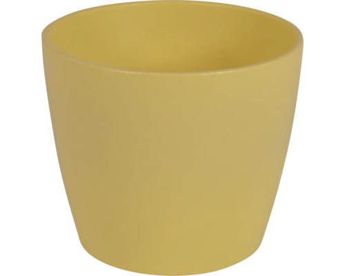 Cache-pot Jarah céramique Ø 12 h 10 cm jaune