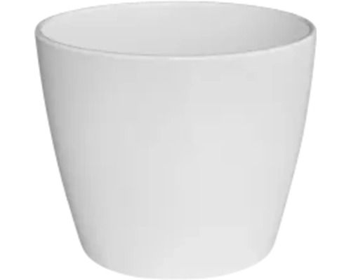 Cache-pot Jarah céramique Ø 12 x 12 x 10 cm blanc mat