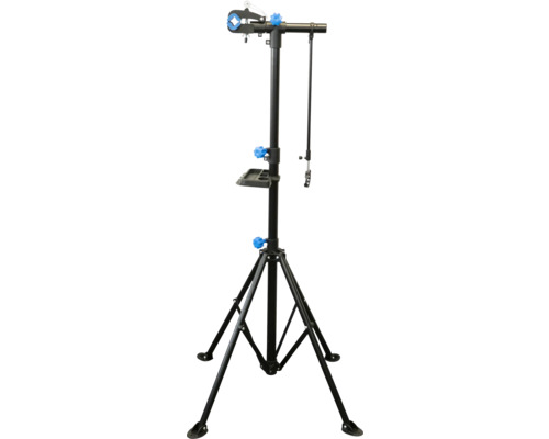 Fahrradreparaturständer mit Stativfuß und Werkzeugablage