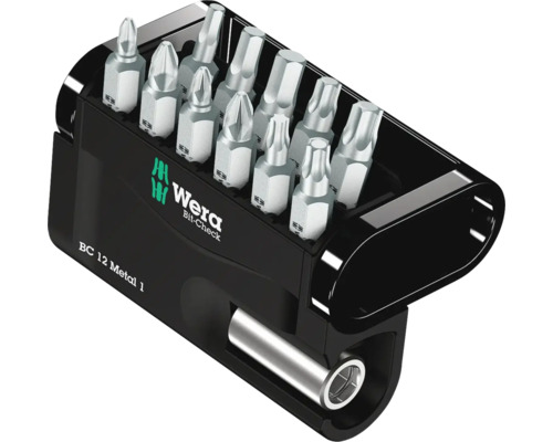 Wera Bit-Check avec différents embouts de vissage