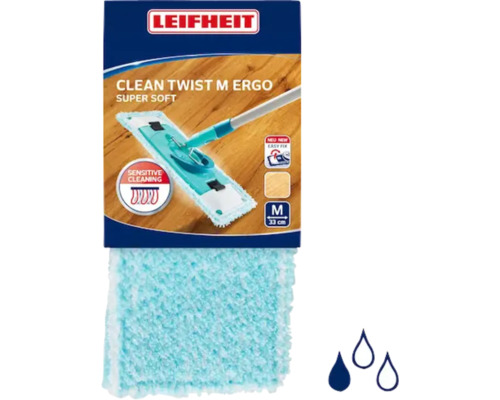 Leifheit Clean Twist M Ergo Super Soft Bodenwischbezug