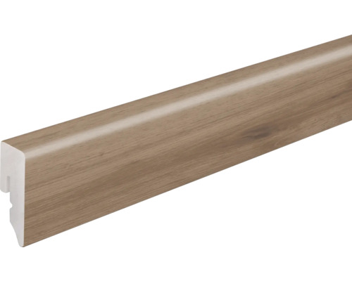 Sockelleiste PVC KU048L Eiche pur perlgrau 2400 x 38,5 x 15 mm Sockelleiste mit Holzdekor
