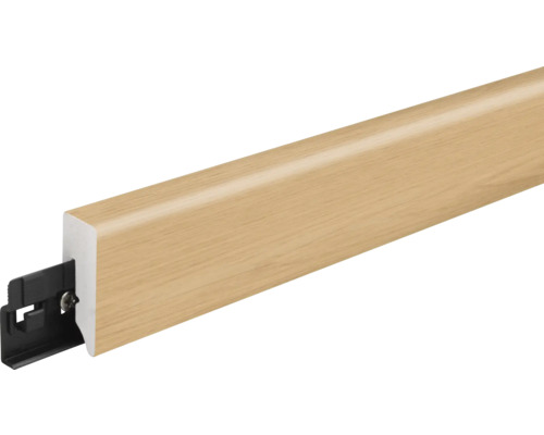 Sockelleiste aus Holz mit Clipbefestigung