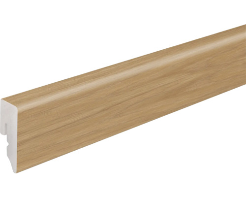 Sockelleiste PVC KU048L Eiche braun FOEI9H 2400 x 38,5 x 15 mm Sockelleiste mit Holzdekor
