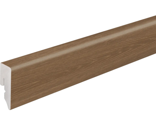 Sockelleiste PVC KU048L Eiche dark 2400 x 38,5 x 15 mm Sockelleiste mit Holzdekor
