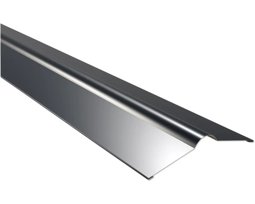 Faîtage droit PRECIT plat pour tôle trapézoïdale W20 gris anthracite RAL 7016 1000 x 140 x 140 mm