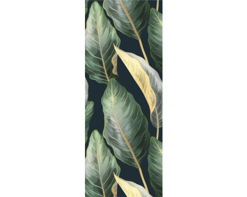 Illustration de grandes feuilles comme décoration murale