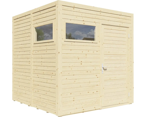 Gartenhaus aus Holz mit Fenster und Tür