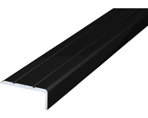 Profilé d'angle alu noir 25,5 mm x 1 m