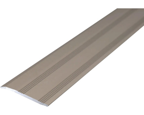 Profilé de rampe Prinz alu acier inoxydable mat 28 mm x 2,7 m Profilé de transition en aluminium avec rainures