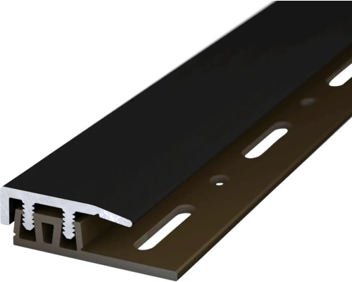 Prinz Abschlußprofil Profi-Design schwarz 21 mm x 0,9 m Türdichtungsprofil mit Befestigungslöchern
